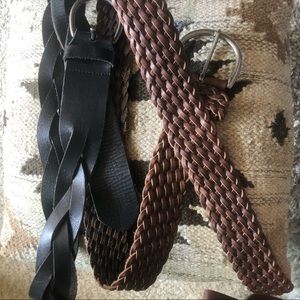 Set of 2 Graham & Spencer leather belts medium